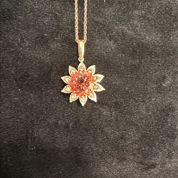 Chick Clemency Pink Sunflower Pendant Necklace - Picture 1 of 1